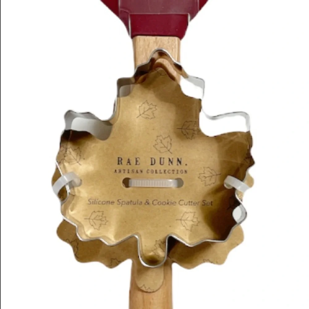 NEW Rae Dunn HAPPY FALL Spatula & Cookie Cutter
